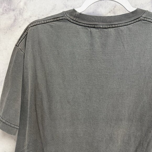 Vintage Palau Shark T Shirt Mens Medium 20x27.5 Faded Black Y2K Surf - Picture 12 of 14